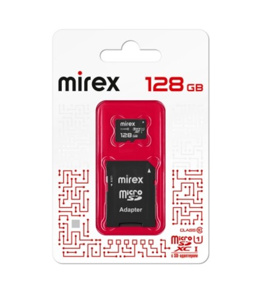 Карта памяти Micro SD 128Gb Mirex UHS-I 1.0 class 10
